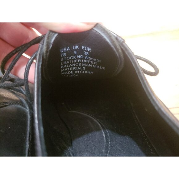 WOLVERINE 1000 Mile Shoes Oxford Kiltie US 7 B Black Samantha Fleet - Picture 9 of 9